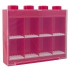 LEGO Showcase voor 8 minifiguren ROOD LEGO Showcase voor 8 minifiguren ROOD