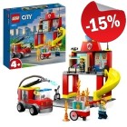 LEGO 60375 De Brandweerkazerne en de Brandweerwagen, slechts: € 29,74