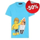 LEGO T-shirt Surferdude DONKERAZUUR (LWTAYLOR 311 - Maat 140), slechts: € 12,49