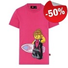 LEGO T-shirt Surferbabe DONKERROZE (LWTAYLOR 311 - Maat 134), slechts: € 12,49