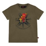 LEGO T-shirt Ninjago DONKEROLIJF (LWTAFFY 609 - Maat 122)