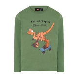 LEGO T-shirt DONKER KAKIGROEN (LWTAYLOR 701 - Maat 110)