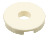 LEGO Tegel Rond 2x2 met Gat WIT (100 stuks)