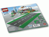 LEGO 4110 Grondplaten met rechte weg (GROEN)