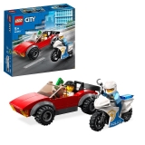 LEGO 60392 Achtervolging Auto op Politiemotor