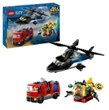 LEGO 60462 Helikopter, Brandweerauto en Onderzeeër Remix