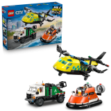 LEGO 60505 Vliegtuig, Servicewagen en Hovercraft Remix
