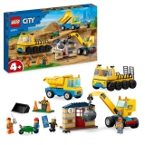 LEGO 60391 Construction Trucks and Wrecking Ball Crane