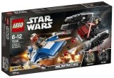 LEGO 75196 A-wing VS TIE Silencer Microfighters