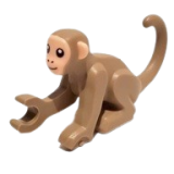 LEGO Monkey DARK TAN