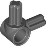 LEGO As en Pin Haaks Connector DONKERGRIJS (100 stuks)