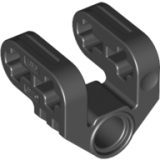 LEGO Loodrechte Split Connector ZWART (100 stuks)