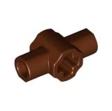 LEGO Asverbindingsnaaf met 2 Loodrechte Barhouders BRUIN (100 st