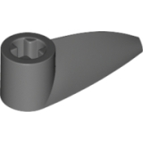 LEGO Bionicle 1x3 Tooth with Axle Hole DARK GRAY (100 pcs)