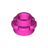 LEGO Bloem 1x1 met 5 Blaadjes DONKERROZE (100 stuks)