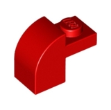 LEGO Boog 1x2 ROOD (100 stuks)
