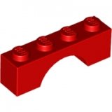 LEGO Boog 1x4 ROOD (10 stuks)