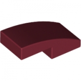 LEGO Boog 2x1 DONKERROOD (100 stuks)