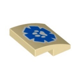 LEGO Boog 2x2 Wildlife Logo BEIGE (100 stuks)