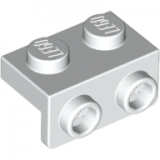 LEGO Bracket 1x2 - 1x2 WIT (100 stuks)