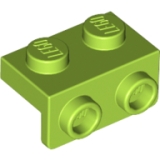LEGO Bracket 1x2 - 1x2 LIMEGROEN (100 stuks)