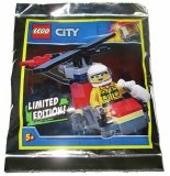 LEGO Brandweer Vrouw met Helikopter (Polybag)