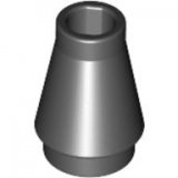 LEGO Cone 1x1 ZWART (100 stuks)