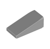 LEGO Slope 18 2x1 LIGHT GRAY (10 pcs)