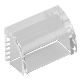 LEGO Dakpan 1x2 Gebogen TRANSPARANT (100 stuks)