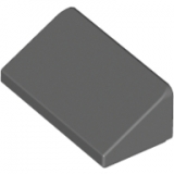 LEGO Dakpan 30 1x2 DONKERGRIJS (100 stuks)
