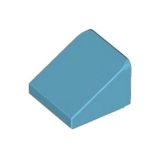 LEGO Dakpan 30 1x1 AZUURBLAUW (100 stuks)