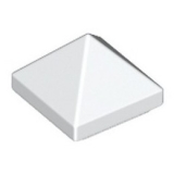 LEGO Dakpan 45 1x1x2/3 Piramide WIT (100 stuks)
