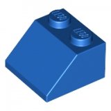 LEGO Dakpan 45 2x2 BLAUW (100 stuks)