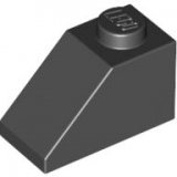 LEGO Dakpan 45 2x1 ZWART (100 stuks)