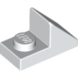 LEGO Dakpan 45 2x1 met 2/3 Cutout WIT (100 stuks)