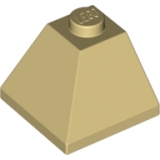 LEGO Dakpan 45 2x2 Hoek BEIGE (10 stuks)
