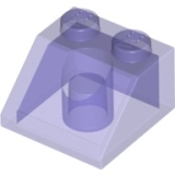LEGO Dakpan 45 2x2 TRANSPARANT PAARS (100 stuks)