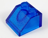 LEGO Dakpan 45 2x2 TRANSPARANT DONKERBLAUW (100 stuks)