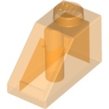 LEGO Dakpan 45 2x1 TRANSPARANT ORANJE (100 stuks)