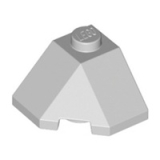 LEGO Dakpan 45 2x2 Hoek Wedge LICHTGRIJS (100 stuks)