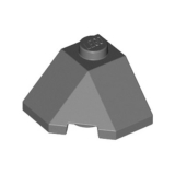 LEGO Dakpan 45 2x2 Hoek Wedge DONKERGRIJS (100 stuks)