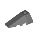 LEGO Dakpan 45 4x2 Hoek Wedge Links DONKERGRIJS (100 stuks)