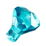 LEGO Diamant TRANSPARANT LICHTBLAUW (100 stuks)