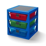 LEGO Iconic 3-Drawer Rack BLUE