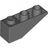LEGO Dakpan 33 3x1 Inverted DONKERGRIJS (100 stuks)
