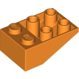 LEGO Dakpan 33 3x2 Inverted ORANJE (100 stuks)