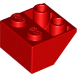 LEGO Dakpan 45 2x2 Inverted ROOD (100 stuks)