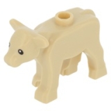 LEGO Kalf met Zwarte Ogen BEIGE
