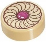 LEGO Tile Round 1x1 Cookie TAN (10 pcs)