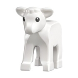LEGO Lammetje met Zwarte Ogen WIT
